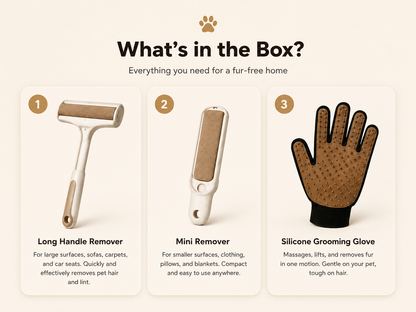 FurAway™ 3-in-1 Pet Hair Removal Kit